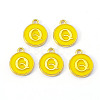 Golden Plated Alloy Enamel Charms ENAM-S118-09Q-1