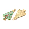 Christmas Theme Rack Plating Alloy Pendants FIND-M020-02B-G-2