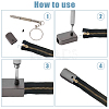 36 Sets 3 Color Alloy Cord Ends FIND-DC0004-64-6