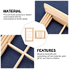 2Pcs 2 Styles Mini-Display Wood Windows DJEW-OC0001-12-4