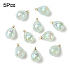 5Pcs UV Plating Acrylic Pendants FIND-YW0007-41F-1