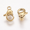 Ion Plating(IP) 304 Stainless Steel Lobster Claw Clasps LS-STAS-P185-9-G-2