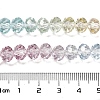 Transparent Painted Glass Beads Strands X1-DGLA-A034-T8mm-A15-3