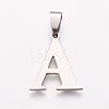 304 Stainless Steel Pendants STAS-P121-09-A-1