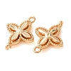 Brass Connector Charms KK-CBAB2E2-01G-2