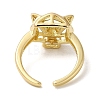 Brass Open Cuff Ring RJEW-Q778-41G-3