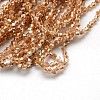 Electroplate Glass Beads Strands EGLA-J026-3mm-F03-2