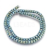 Electroplate Non-magnetic Synthetic Hematite Bead Strands G-I208-19F-D-1