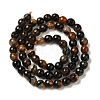 Natural Agate(Dyed & Heated) Beads Strands G-H066-B02-01-3