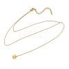 304 Stainless Steel Crystal Rhinestone Butterfly Long Tassel Y Necklaces for Women SA-CBA48C7-06G-2