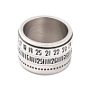 Titanium Steel Spinner Ring RJEW-C019-08P-2