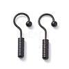 304 Stainless Steel Screw Hooks Shape Dangle Earrings for Woman LS-EJEW-F312-09EB-1