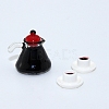 Mini Resin Coffeepot & Cup Sets BOTT-PW0002-118-4