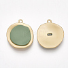 Smooth Surface Spray Painted Alloy Pendants PALLOY-T067-24A-2