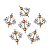 Alloy Enamel Chandelier Component Links ENAM-EA9734Y-6-1