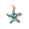Brass Enamel Pendants KK-P338-03C-G02-1