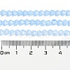 Baking Paint Transparent Glass Beads Strands DGLA-F029-J4mm-02-5
