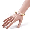 Acrylic & Plastic Curved Tube Chunky Stretch Bracelet for Women BJEW-JB08143-01-3