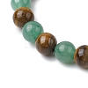 Natural Mixed Gemstone Mixed Gemstone Beads Thread Stretch Bracelets for Women BJEW-JB11253-4