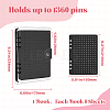 Felt Cloth Brooch Storage Loose-leaf Binder Notebook Albums with PVC Plastic Cover AJEW-WH20011-05B-2