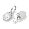 304 Stainless Steel Hoop Earring Hand Polished EJEW-C017-06P-03-2