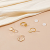2 Pairs Brass Clip-on Earrings EJEW-HS0001-20G-5