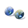 Faceted Glass Rhinestone Charms RGLA-F049-8mm-206PS-2