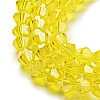 Transparent Electroplate Glass Beads Strands EGLA-A039-T3mm-A21-3