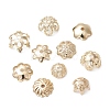 100Pcs 10 Styles Alloy Bead Caps PALLOY-CJ0002-77-7