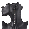 Handmade Natural Amethyst Beaded Chains Earring & Necklaces Sets SJEW-JS01342-02-8