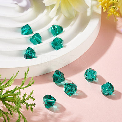 10Pcs Glass Imitation Austrian Crystal Beads GLAA-TADJ0001-11C-1