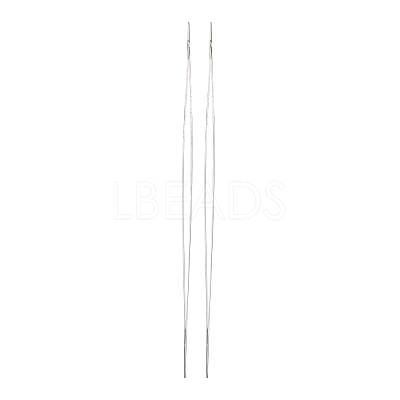 Iron Big Eye Beading Needles TOOL-R095-01-1
