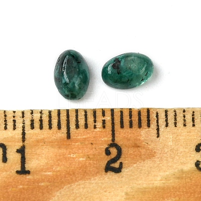 Synthetic Green Spot Jasper Cabochons G-A094-01A-34-1