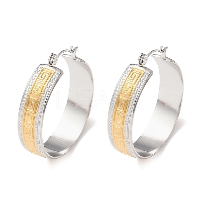 304 Stainless Steel Hoop Earrings for Women SA-CBA4160-24GP-1