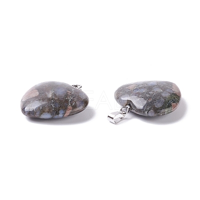 Natural Glaucophane Pendants G-G956-B46-FF-1