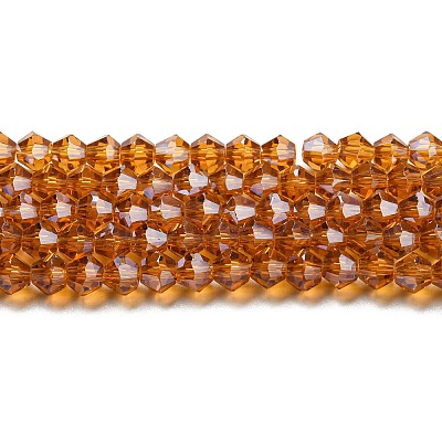 Transparent Electroplate Glass Beads Strands EGLA-A039-T2mm-A28-1