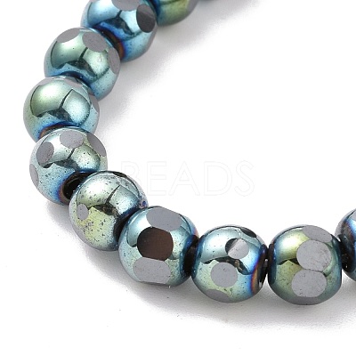 Electroplated Non-magnetic Synthetic Hematite Beads Strands G-G862-02-1