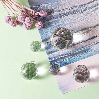 Teardrop Transparent K9 Glass Pendants DJEW-SZ0001-02P-1