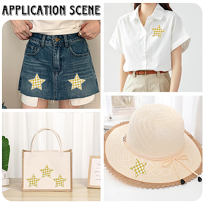 20Pcs Polyester Clothing Patches DIY-CY0002-35C-1