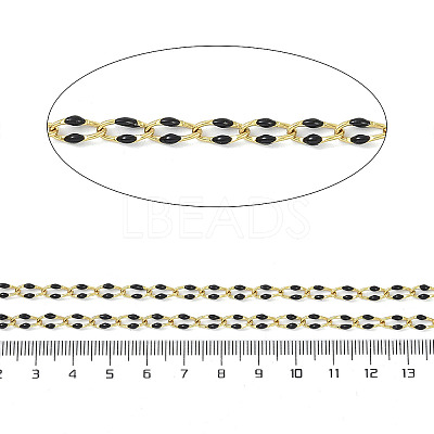 Ion Plating(IP) 304 Stainless Steel Dapped Chains AJEW-Q150-09G-02-1