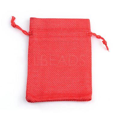 Burlap Packing Pouches Drawstring Bags ABAG-Q050-7x9-18-1