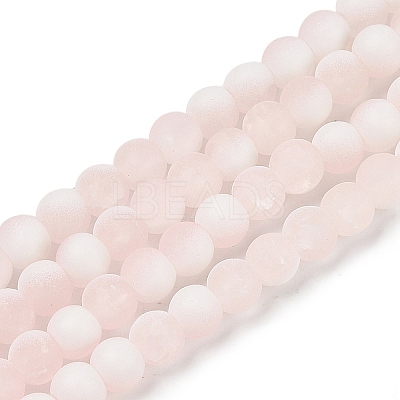 Frosted Crackle Glass Beads X1-GLAA-U001-8mm-M12-1