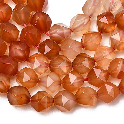 Natural Red Agate Beads Strands G-Z119-A02-02-1