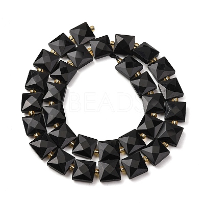 Natural Obsidian Beads Strands G-F839-A33-01-1