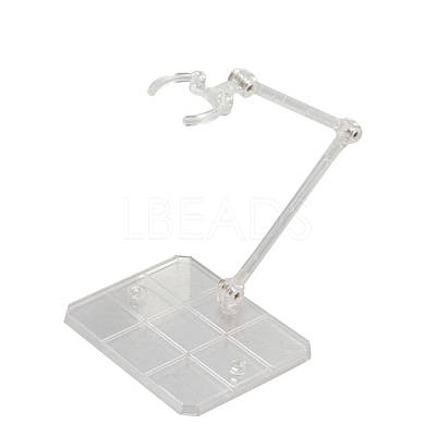 Plastic Stand Base Action Figure Display Holder ODIS-WH0018-87B-1