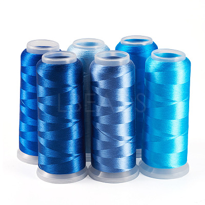 6Rolls 6 Colors Velour Yarn AJEW-TA0002-70B-1