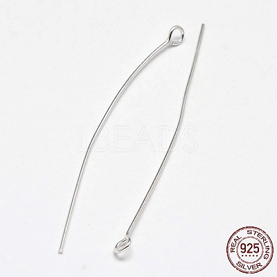 925 Sterling Silver Eye Pins STER-F018-02F-01-1