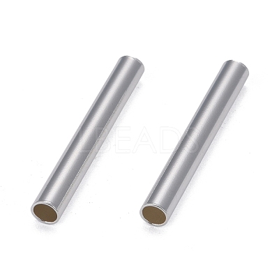 Brass Tube Beads KK-Y003-73G-S-1