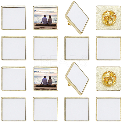 20 Boxs Sublimation Blank Brooch Pins FIND-SP0004-09B-1