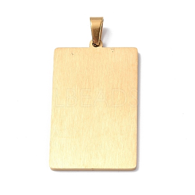 201 Stainless Steel Pendant STAS-B033-01G-19-1